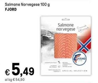 Iper La Grande Salmone Norvegese 100 g FJORD offerta