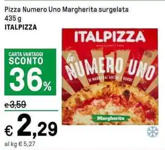 Iper La Grande Pizza Numero Uno Margherita surgelata 435 g ITALPIZZA offerta