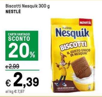 Iper La Grande Biscotti Nesquik 300 g NESTLÉ offerta