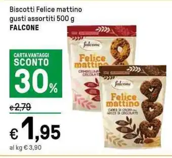 Iper La Grande Biscotti Felice mattino gusti assortiti 500 g FALCONE offerta