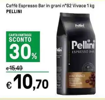 Iper La Grande Caffè Espresso Bar in grani n°82 Vivace 1 kg PELLINI offerta