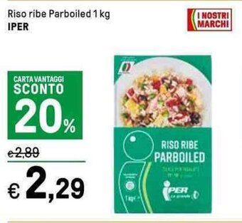 Iper La Grande Riso ribe Parboiled 1 kg IPER offerta