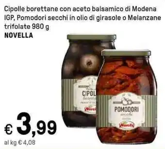 Iper La Grande Cipolle borettane con aceto balsamico di Modena IGP 980 g NOVELLA offerta