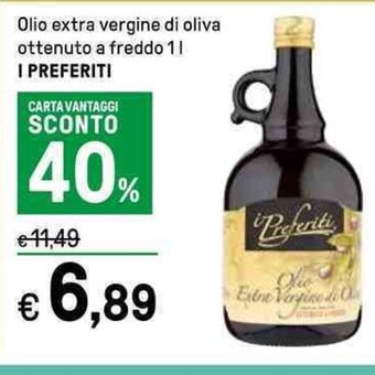 Iper La Grande Olio extra vergine di oliva ottenuto a freddo 1 L I PREFERITI offerta