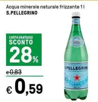 Iper La Grande Acqua minerale naturale frizzante 11 S.PELLEGRINO offerta