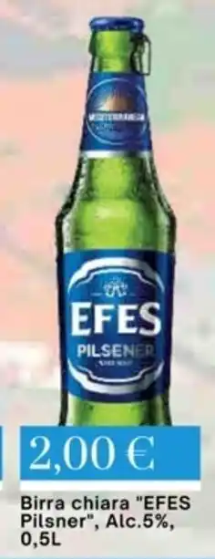 Mix Markt Birra chiara "EFES Pilsner", Alc.5%, 0,5L offerta