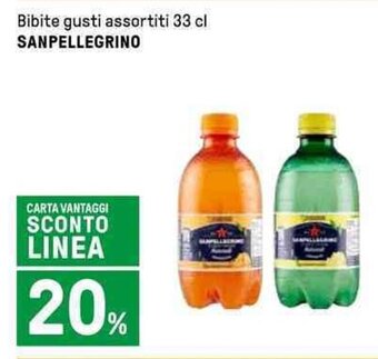 Iper La Grande Bibite gusti assortiti 33 cl SANPELLEGRINO offerta