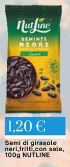 Semi di girasole neri,fritti,con sale, 100g NUTLINE