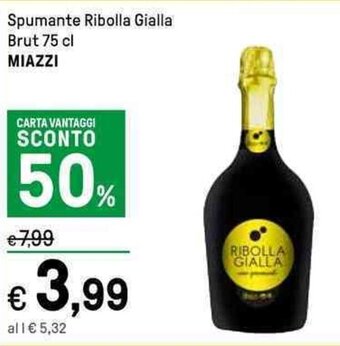 Iper La Grande Spumante Ribolla Gialla Brut 75 cl MIAZZI offerta