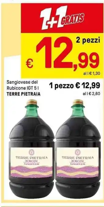 Sangiovese del Rubicone IGT 5L TERRE PIETRAIA
