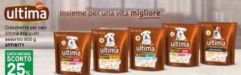 Iper La Grande Crocchette per cani Ultima dog gusti assortiti 800 g AFFINITY offerta