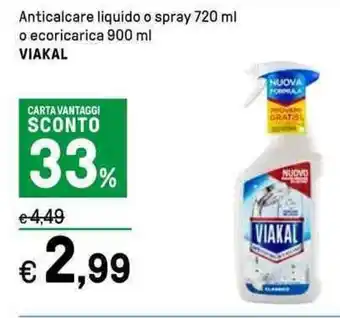 Iper La Grande Anticalcare liquido o spray 720 ml VIAKAL offerta