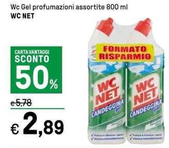 Iper La Grande Wc Gel profumazioni assortite 800 ml WC NET offerta