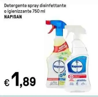 Iper La Grande Detergente spray disinfettante o igienizzante 750 ml NAPISAN offerta