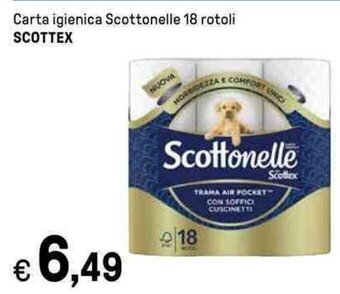 Iper La Grande Carta igienica Scottonelle 18 rotoli SCOTTEX offerta