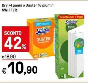 Iper La Grande Dry 74 panni o Duster 18 piumini SWIFFER offerta