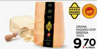 Interspar GRANA PADANO DOP RISERVA 700G offerta