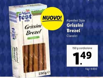 Alpenfest Style Grissini Brezel 150g