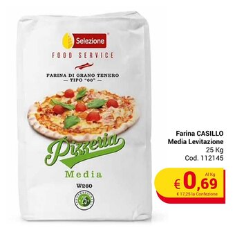 Centro Cash Farina CASILLO Media Levitazione 25 kg offerta