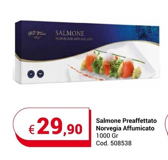 Centro Cash Salmone Preaffettato Norvegia Affumicato 1000 Gr offerta