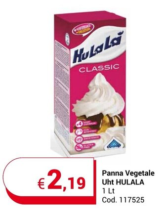 Centro Cash Panna Vegetale Uht HULALA 1 Lt offerta