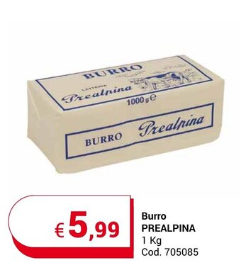 Centro Cash Burro PREALPINA 1 Kg offerta