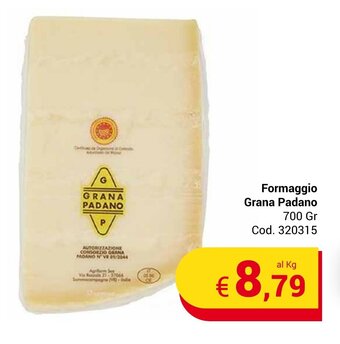 Centro Cash Formaggio Grana Padano 700 Gr offerta