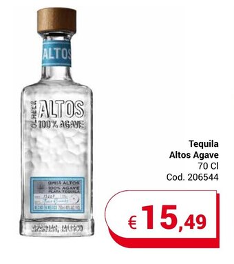 Tequila Altos Agave 70 Cl