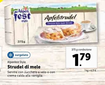 Alpenfest Style Strudel di mele 375g