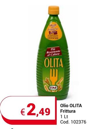 Centro Cash Olio OLITA Frittura 1 Lt offerta