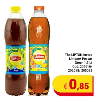 The LIPTON Icetea Limone/ Pesca/ Green 1,5 Lt
