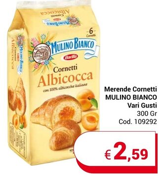 Centro Cash Merende Cornetti MULINO BIANCO Vari Gusti 300 gr offerta