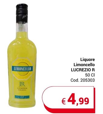 Centro Cash Liquore Limoncello LUCREZIO R 50 CI offerta