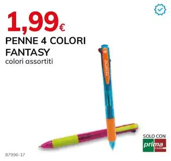 PENNE 4 COLORI FANTASY colori assortiti