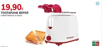 Basko TOSTAPANE BEPER colore bianco e rosso offerta