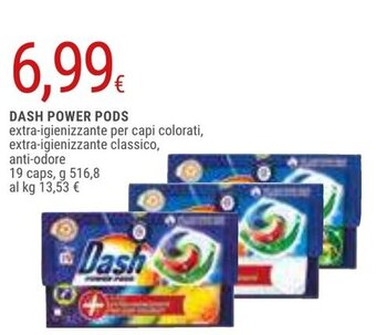 Doro Supermercati DASH POWER PODS 19 caps, g 516,8 offerta