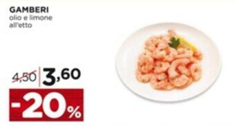Alì Supermercati GAMBERI olio e limone offerta