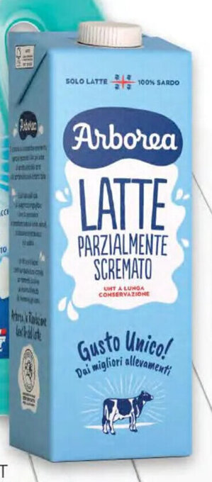 Supermercati Nonna Isa Latte UHT ARBOREA parzialmente scremato 1 lt offerta
