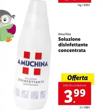 Lidl Amuchina Soluzione disinfettante concentrata 500ml offerta