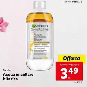 Lidl Garnier Acqua micellare bifasica 400ml offerta