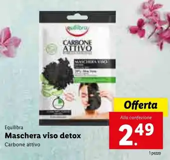 Lidl Equilibra Maschera viso detox offerta