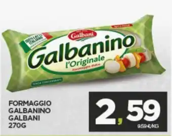 Interspar FORMAGGIO GALBANINO GALBANI 270G offerta
