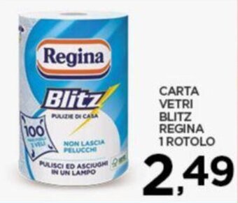 Interspar CARTA VETRI BLITZ REGINA 1 ROTOLO offerta