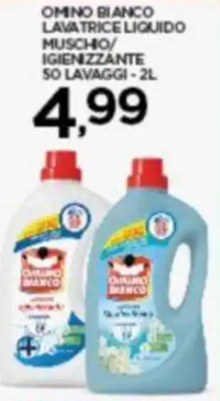 Interspar OMINO BIANCO LAVATRICE LIQUIDO MUSCHO/ IGIENIZZANTE 50 LAVAGGI-2L offerta
