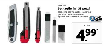 Lidl Parkside Set taglierini, 33 pezzi offerta
