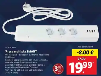 Lidl Silvercrest Presa multipla SMART offerta