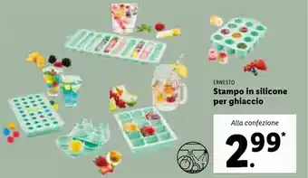 Lidl Ernesto Stampo in silicone per ghiaccio offerta