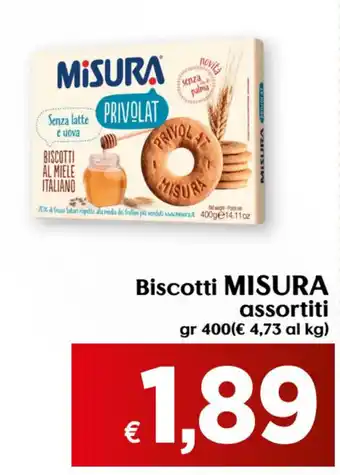 Misura Biscotti assortiti 400gr