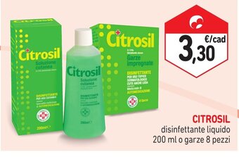 Spazio Conad CITROSIL disinfettante liquido 200 ml o garze 8 pezzi offerta