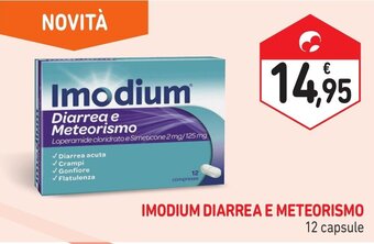 Spazio Conad IMODIUM DIARREA E METEORISMO 12 capsule offerta